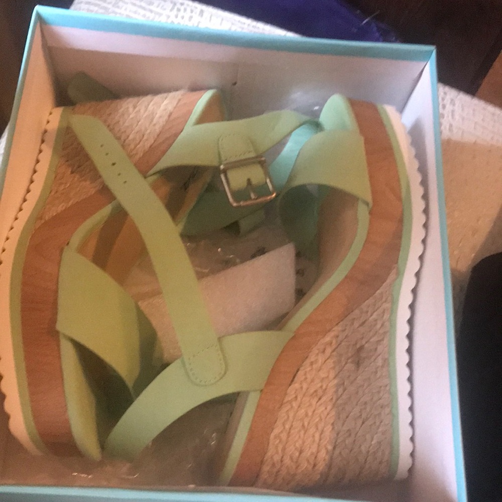 Mint heels shoes